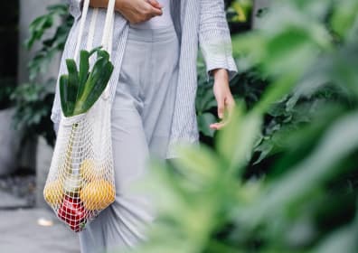 Bag with vegetables